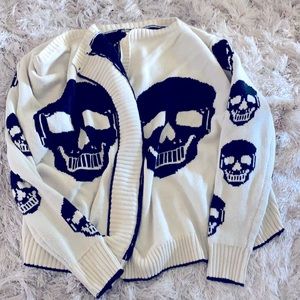 Edgy skull sweater